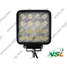 10-30V 48W 16LEDs Spot/Flood Beam LED Work Fog Light for Jeep Boat Offroad, 4WD Truck Working Lamp 6000k Offroad (NSL-4816A-48W)